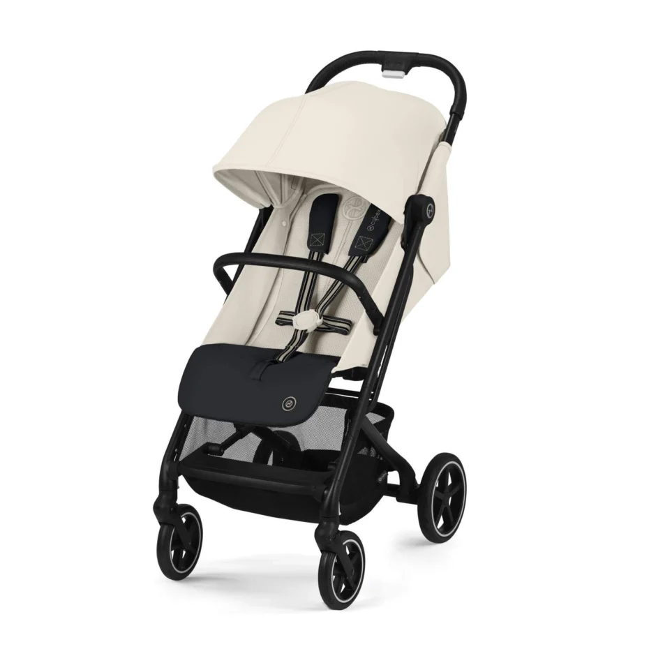Коляска Cybex Beezy Canvas White (з бампером)