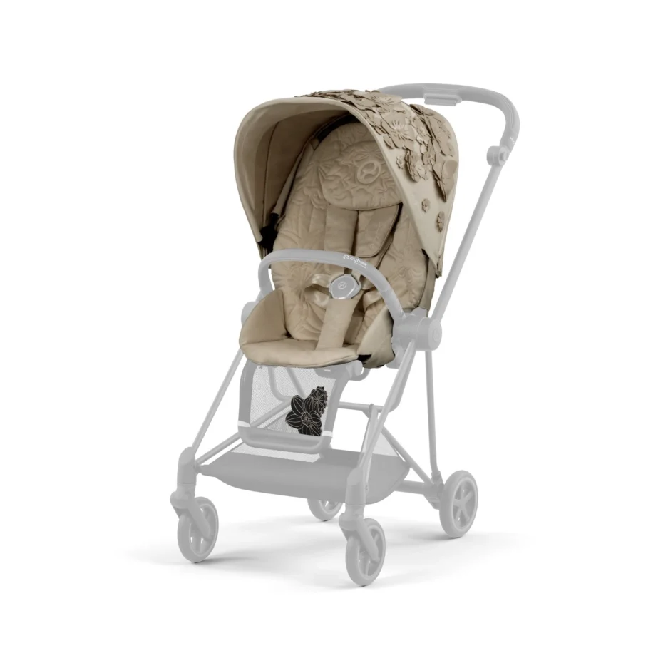 Чохол тканинний для прогулянкового блоку Cybex Mios Simply Flowers Beige