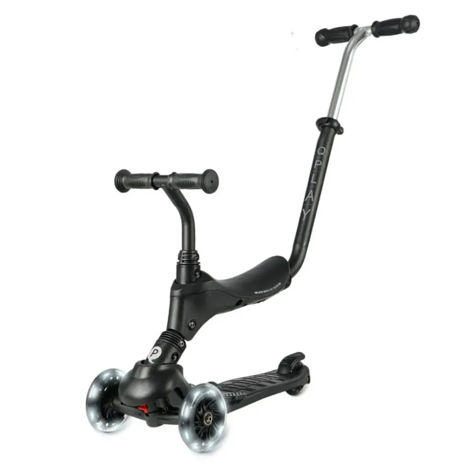 Самокат триколісний дитячий 5 в 1 Sema Pro Black