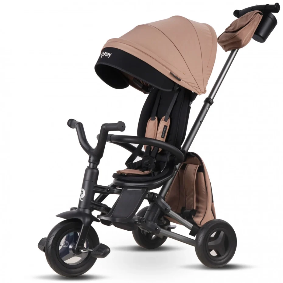 Велосипед складаний триколісний дитячий Nova+ Rubber Exclusive Brown