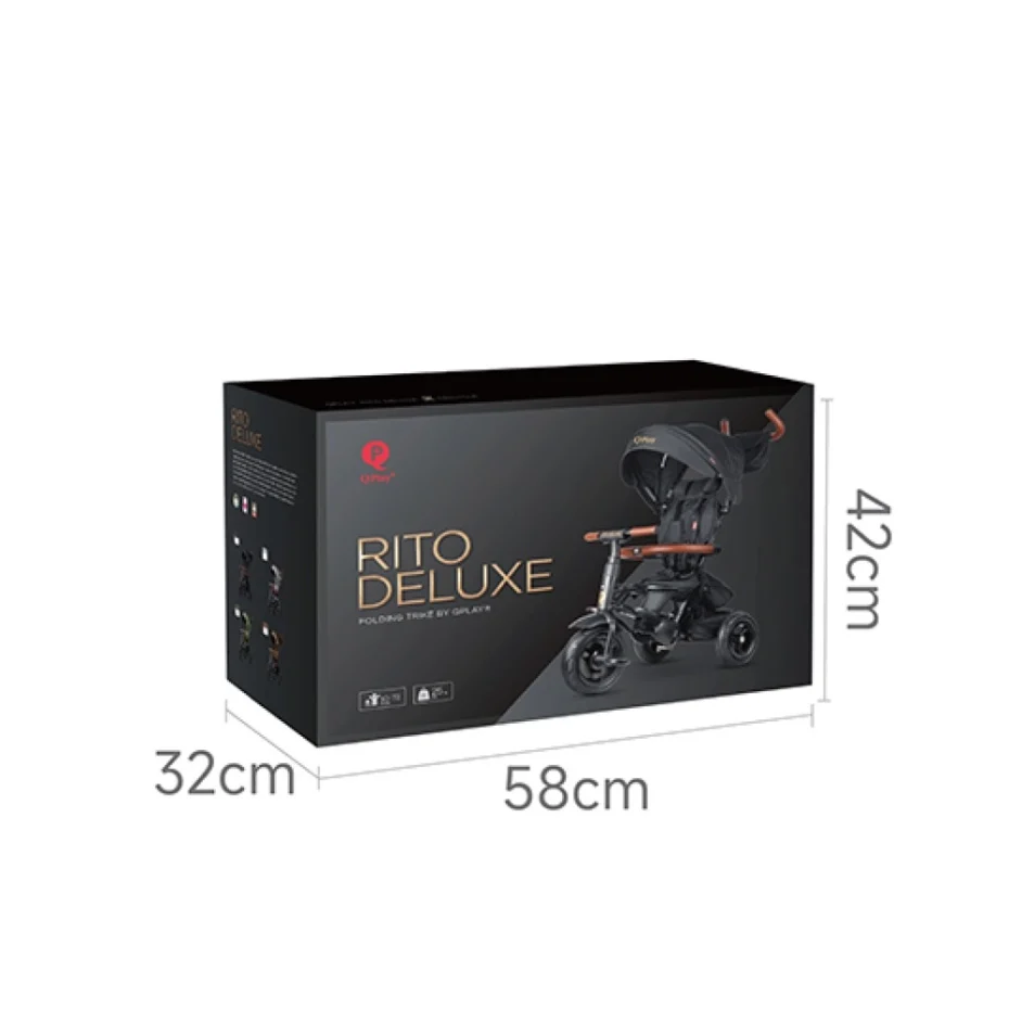 Велосипед складаний триколісний дитячий Rito Deluxe Green
