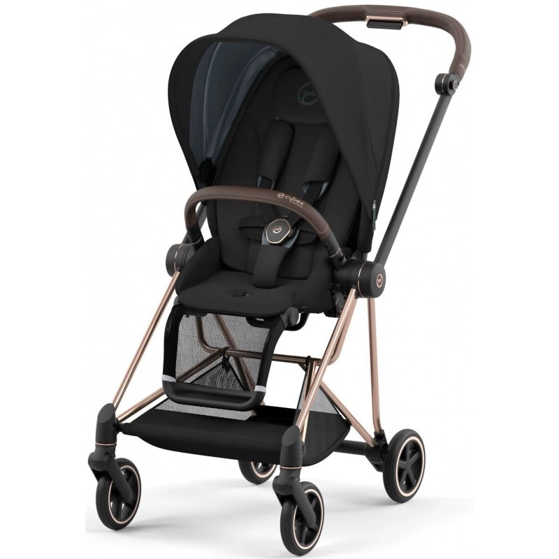 Прогулянкова коляска Cybex Mios 4.0 Sepia Black шасі Rosegold
