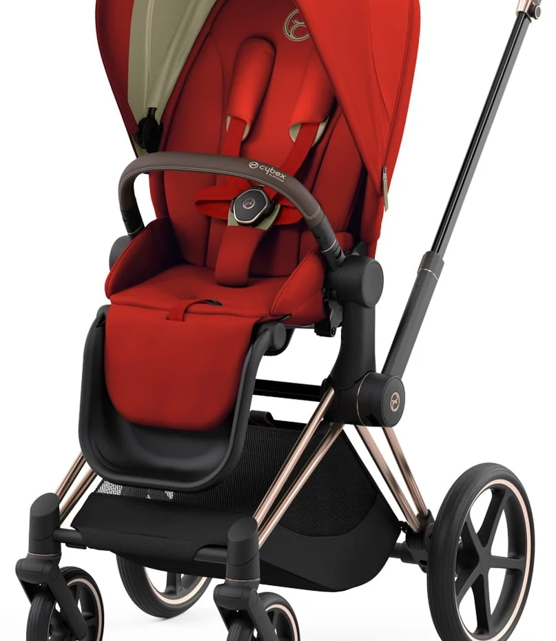 Прогулянкова коляска Cybex Priam 4.0 Autumn Gold шасі Rosegold 2023 р.