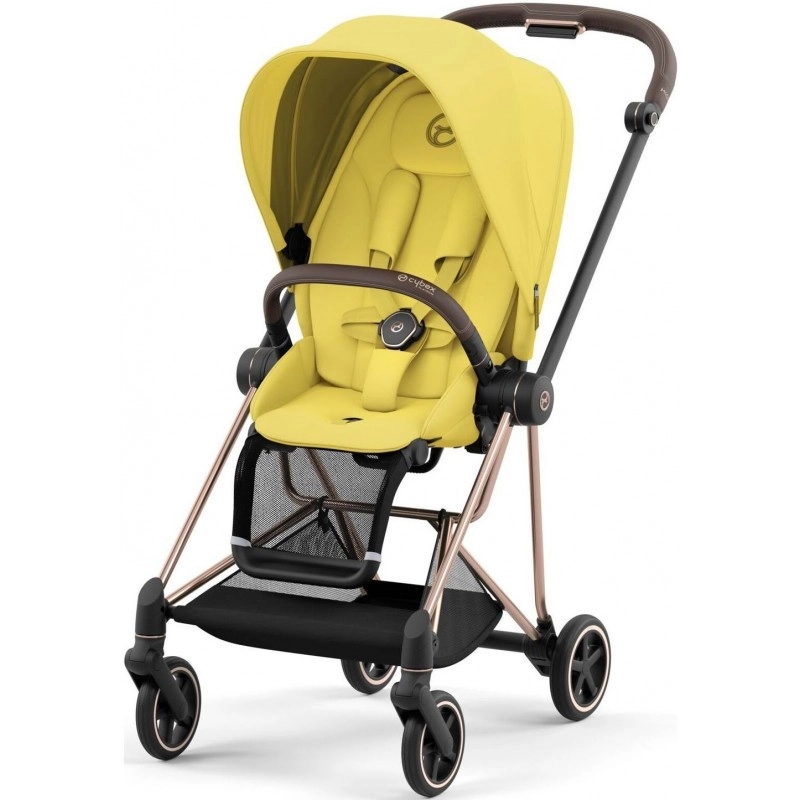 Прогулянкова коляска Cybex Mios 4.0 Mustard Yellow шасі Rosegold 2023 р.