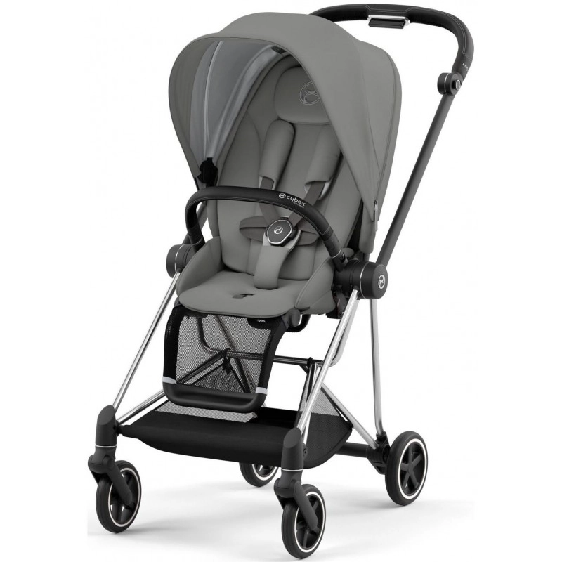 Прогулянкова коляска Cybex Mios 4.0 Mirage Grey шасі Chrome Black