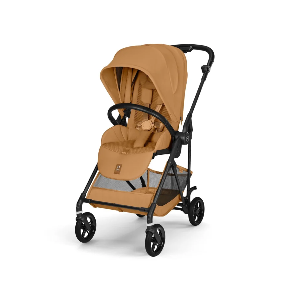 Коляска Melio Carbon Cinnamon Yellow (з бампером)